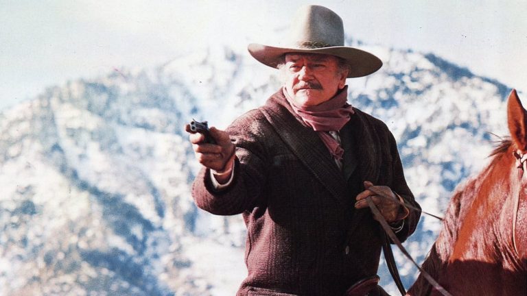 John Wayne as aging gunfighter J.B. Books in the 1976 Western The Shootist